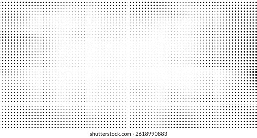 Halftone gradient. Dotted gradient  smooth dots spraying and halftones dot background seamless horizontal geometric pattern vector template set.