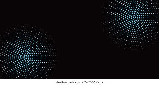 Halftone gradient. Dotted gradient, smooth dots spraying and halftones dot background seamless horizontal geometric pattern vector template set. modern vector ilustration