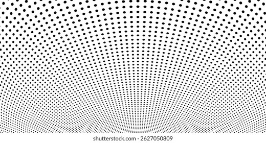 Halftone gradient. Dotted gradient, smooth dots spraying and halftones dot background 