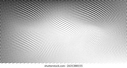 Halftone gradient. Dotted gradient, smooth dots spraying and halftones dot background seamless horizontal geometric pattern vector template set. modern vector ilustration	