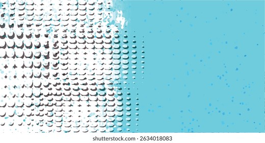 Halftone gradient. Dotted gradient, smooth dots spraying and halftones dot background seamless horizontal geometric pattern vector template set. unique dots modern circles	

