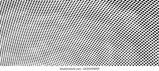 Halftone gradient. Dotted gradient, smooth dots spraying and halftones dot. seamless horizontal geometric pattern
