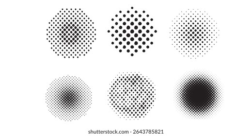 Halftone gradient. Dotted gradient, smooth dots spraying and halftones dot background seamless modern.eps 10