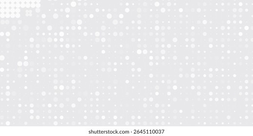 Halftone gradient. Dotted gradient, smooth dots spraying and halftones dot background seamless horizontal geometric pattern vector template set. dots eps 10	