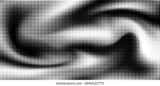 Halftone gradient. Dotted gradient, smooth dots spraying and halftones dot background seamless horizontal geometric pattern vector template set. modern vector ilustration