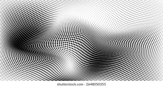 Gradiente de meio-tom. Gradiente pontilhado, borrifada de pontos suaves e fundo de meio-tons conjunto de modelos de vetor de padrão geométrico horizontal sem costura