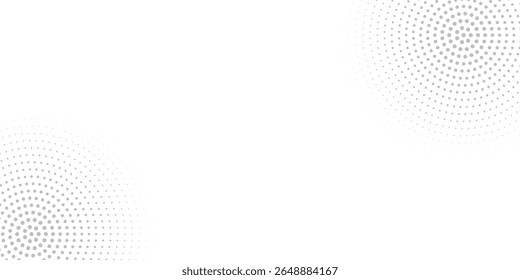 Halftone gradient. Dotted gradient, smooth dots spraying and halftones dot background seamless horizontal geometric pattern vector template set.	