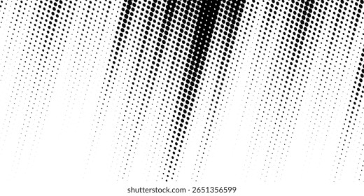 Halftone gradient. Dotted gradient, smooth dots spraying and halftones dot background seamless horizontal geometric pattern vector template set