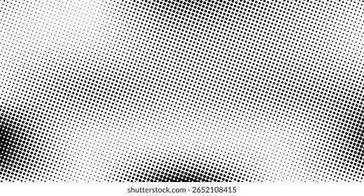 Halftone gradient. Dotted gradient, smooth dots spraying and halftones dot background seamless horizontal geometric pattern vector template set. modern vector ilustration	