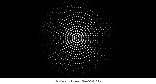 Gradiente de meio-tom. Gradiente pontilhado, borrifada de pontos suaves e conjunto de modelos de vetor de padrão geométrico horizontal sem emenda de fundo de pontos de meio-tom.