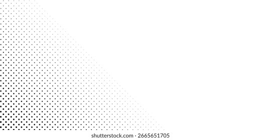 Halftone gradient. Dotted gradient, smooth dots spraying and halftones dot background seamless horizontal geometric pattern vector template set modern circle background modern halftone 