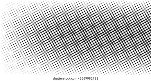 Halftone gradient. Dotted gradient, smooth dots spraying and halftones dot background seamless horizontal geometric pattern vector template set. eps10