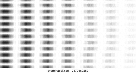 Gradiente de semitono. Gradiente punteado, pulverización de puntos lisos y halftones fondo de puntos sin fisuras patrón geométrico Horizontal conjunto de Plantilla de Vector.