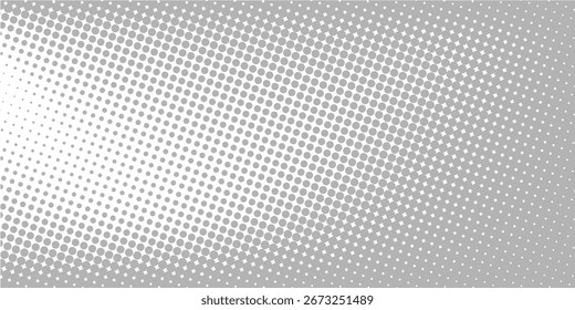 Halftone gradient. Dotted gradient, smooth dots spraying and halftones dot background seamless horizontal geometric pattern vector template set.
