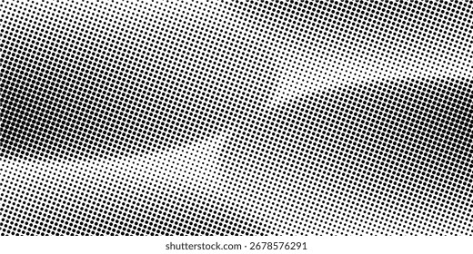Gradiente de meio-tom. Gradiente pontilhado, borrifada de pontos suaves e fundo de meio-tons conjunto de modelos de vetor de padrão geométrico horizontal sem costura