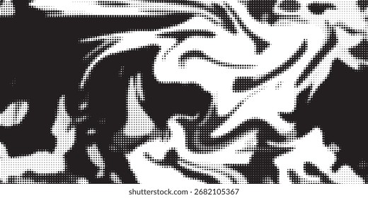 Halftone gradient. Dotted gradient, smooth dots spraying and halftones dot background seamless horizontal geometric pattern vector template set