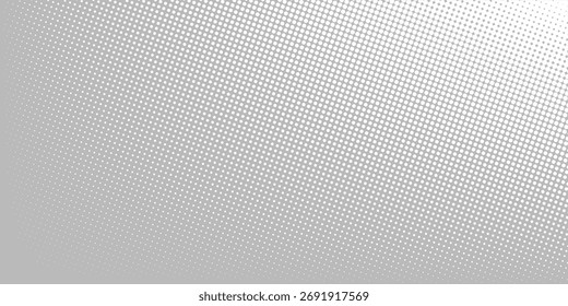 Gradiente de meio-tom. Gradiente pontilhado, borrifada de pontos suaves e conjunto de modelos de vetor de padrão geométrico horizontal sem emenda de fundo de pontos de meio-tom.