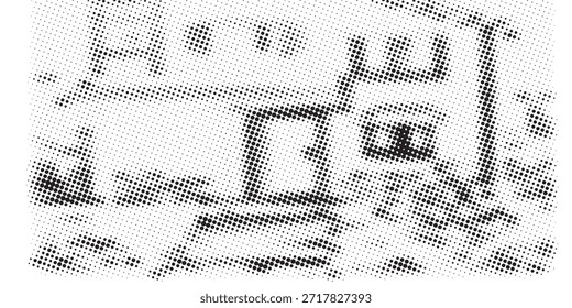 Gradiente de semitono. Gradiente punteado, pulverización de puntos lisos y medios tonos de fondo de puntos sin fisuras patrón geométrico Horizontal conjunto de Plantilla de Vector moderno fondo de círculo moderno