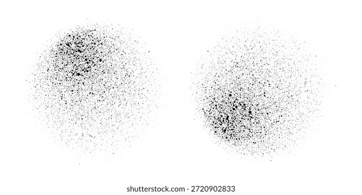 Gradiente de semitono. Gradiente punteado, pulverización de puntos lisos y semitonos fondo de puntos sin fisuras patrón geométrico Horizontal conjunto de Plantilla de Vector	
