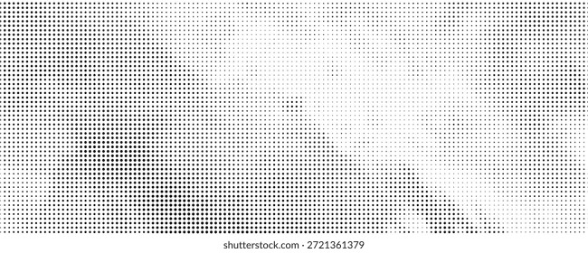 Gradiente de semitono. Gradiente punteado, pulverización de puntos lisos y fondo de puntos semitonos Plantilla de Vector de patrón geométrico Horizontal transparente