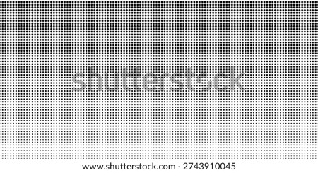 Halftone gradient. Dotted gradient, smooth dots spraying and halftones dot background seamless horizontal geometric pattern vector template set modern circle background arts