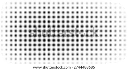 Halftone gradient. Dotted gradient, smooth dots spraying and halftones dot background seamless horizontal geometric pattern vector template set. unique dots modern circles	
