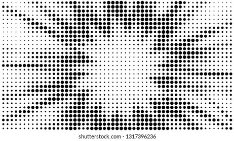 Halftone gradient explosion pattern. Abstract halftone vector dots background. Fireworks dots pattern. Pop Art, Comic small dots. Star rays halftone poster. Shine, sun rays. Outer space, sunrise rays