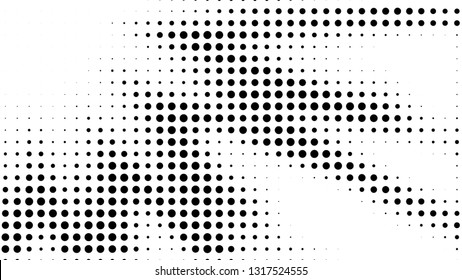 Halftone gradient explosion pattern. Abstract halftone vector dots background. Fireworks dots pattern. Pop Art, Comic small dots. Star rays halftone poster. Shine, sun rays. Outer space, sunrise rays