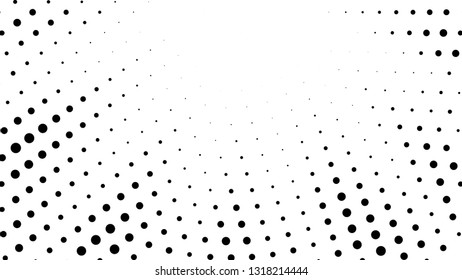 Halftone gradient explosion pattern. Abstract halftone vector dots background. Fireworks dots pattern. Pop Art, Comic small dots. Star rays halftone poster. Shine, sun rays. Radial space, sunrise rays