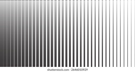 Halftone gradient lines Comic black vertical parallel stripes Fight design Manga or anime speed graphic screen tone Isolated object on white background vector illustration