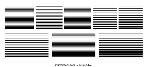Halftone gradient lines pattern. Abstract vector striped retro minimal backgrounds for posters, banners
