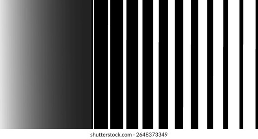 Halftone gradient lines pattern. Faded halftone black lines. Faded gradient background. Horizontal abstract geometric texture with parallel lines.