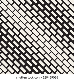 Halftone Gradient Mosaic Lattice. Abstract Geometric Background Design. Vector Seamless Black and White Pattern.