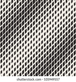 Halftone Gradient Mosaic Lattice. Abstract Geometric Background Design. Vector Seamless Black and White Pattern.