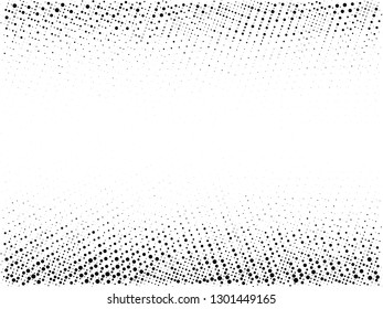 Halftone gradient pattern. Abstract halftone dots background. Monochrome dots pattern. Grunge texture. Pop Art, Comic small dots. Vector design for presentation, business cards, report, flyer, cover