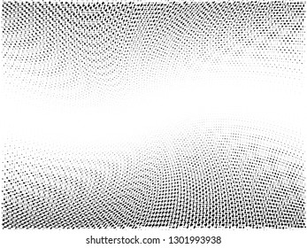 Halftone gradient pattern. Abstract halftone dots background. Monochrome dots pattern. Wave Grunge texture. Pop Art, Comic small dots. Vector design for presentation, report, flyer, cover