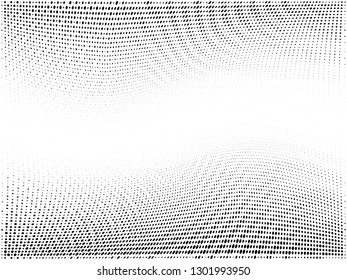Halftone gradient pattern. Abstract halftone dots background. Monochrome dots pattern. Wave Grunge texture. Pop Art, Comic small dots. Vector design for presentation, report, flyer, cover