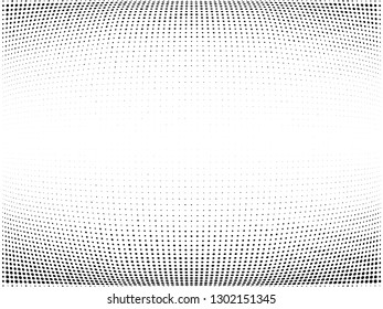 Halftone gradient pattern. Abstract halftone dots background. Monochrome dots pattern. Wave Grunge texture. Pop Art, Comic small dots. Vector design for presentation, report, flyer, cover