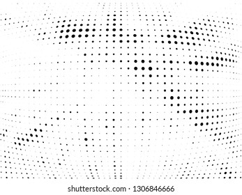 Halftone gradient pattern. Abstract halftone dots background. Monochrome dots pattern. Grunge texture. Pop Art, Comic small dots. Vector design for presentation, business cards, report, flyer, cover