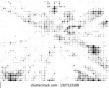 Halftone gradient pattern. Abstract halftone dots background. Monochrome dots pattern. Grunge texture. Pop Art, Comic small dots. Vector design for presentation, business cards, report, flyer, cover