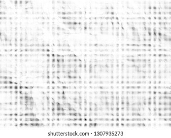 Halftone gradient pattern. Abstract halftone dots background. Monochrome dots pattern. Grunge crumpled texture. Pop Art, Comic small dots. Design for presentation, business cards, report, flyer, cover