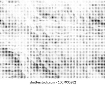 Halftone gradient pattern. Abstract halftone dots background. Monochrome dots pattern. Grunge crumpled texture. Pop Art, Comic small dots. Design for presentation, business cards, report, flyer, cover
