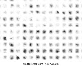 Halftone gradient pattern. Abstract halftone dots background. Monochrome dots pattern. Grunge crumpled texture. Pop Art, Comic small dots. Design for presentation, business cards, report, flyer, cover