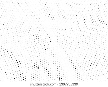 Halftone gradient pattern. Abstract halftone dots background. Monochrome dots pattern. Grunge radial texture. Pop Art, Comic small dots. Design for presentation, business cards, report, flyer, cover