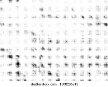 Halftone gradient pattern. Abstract halftone dots background. Monochrome dots pattern. Grunge crumpled texture. Pop Art, Comic small dots. Design for presentation, business cards, report, flyer, cover