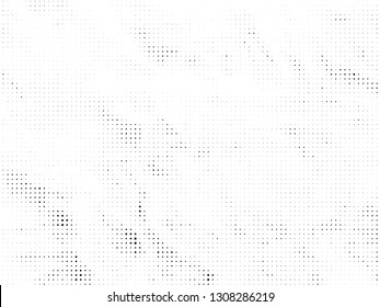 Halftone gradient pattern. Abstract halftone dots background. Monochrome dots pattern. Grunge crumpled texture. Pop Art, Comic small dots. Design for presentation, business cards, report, flyer, cover