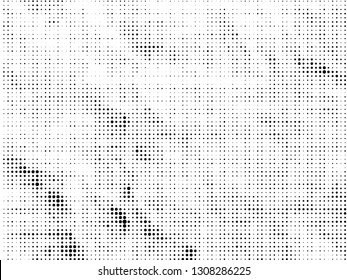 Halftone gradient pattern. Abstract halftone dots background. Monochrome dots pattern. Grunge crumpled texture. Pop Art, Comic small dots. Design for presentation, business cards, report, flyer, cover