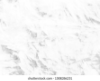 Halftone gradient pattern. Abstract halftone dots background. Monochrome dots pattern. Grunge crumpled texture. Pop Art, Comic small dots. Design for presentation, business cards, report, flyer, cover