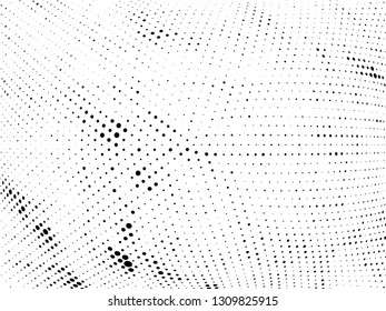 Halftone gradient pattern. Abstract halftone dots background. Monochrome dots pattern. Grunge radial texture. Pop Art, Comic small dots. Design for presentation, business cards, report, flyer, cover