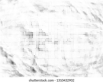 Halftone gradient pattern. Abstract halftone dots background. Monochrome dots pattern. Grunge crumpled texture. Pop Art, Comic small dots. Design for presentation, business cards, report, flyer, cover
